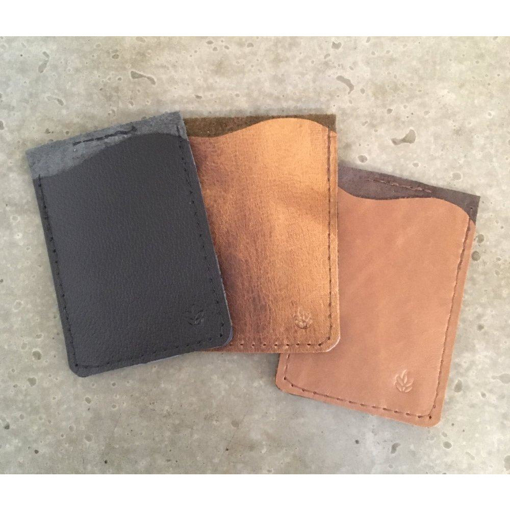Business Card Holder in black and brown