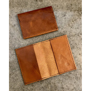 Leather Slimfold Wallet in brown